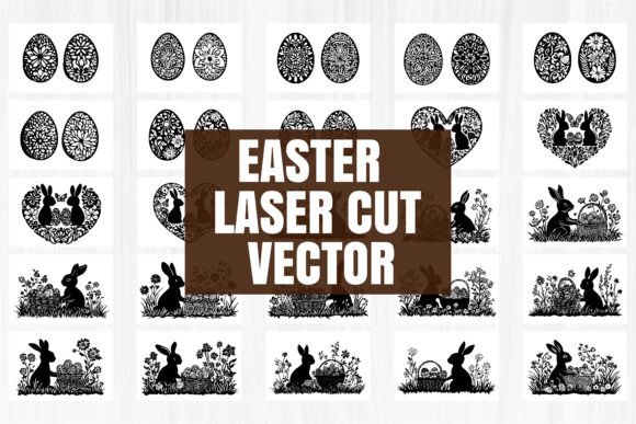 Download Spring Easter Scene Laser Cut Vector - Vector Collection