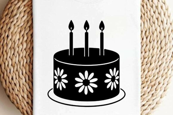 Download Daisy Birthday Cake SVG Clipart Vector - Vector Collection