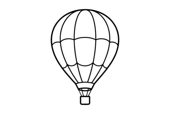 Download Outline Hot Air Balloon Vector - Vector Collection