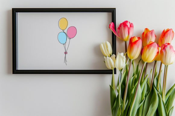 Download Continuous One Line Art Balloon Vector - Vector Collection