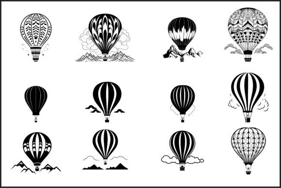 Download Hot Air Balloon Vector SilhouetteHot Air - Vector Collection