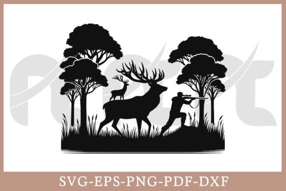 Download Deer Hunting SVG Vector Cut File - Vector Collection