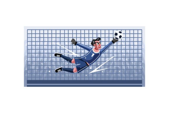 Download Goalkeeper Vector Graphics Illustration - Vector Collection