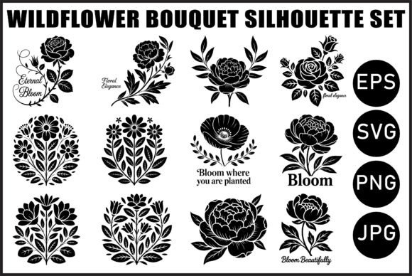 Download Wildflower Bouquet SVG Bundle - Premium Resources