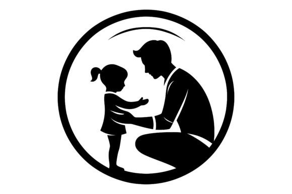 Download Father and Child Vector Illustration - Vector Collection