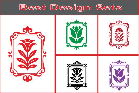 Download Vintage Floral Frame Vector Set - Vector Collection