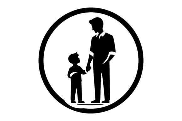 Download Father and Child Vector Illustration - Vector Collection