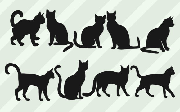 Download Cat Silhouette Vector Graphics Buncle. - Vector Collection