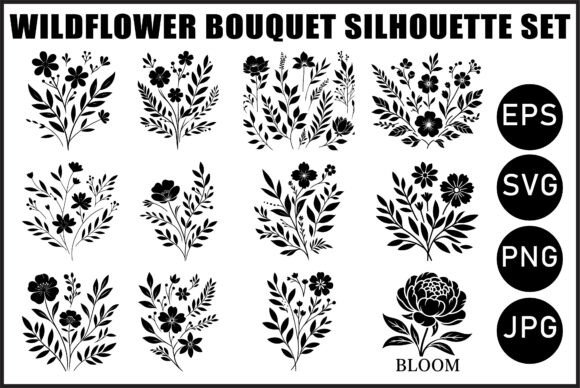 Download Wildflower Bouquet SVG Bundle - Premium Bundle